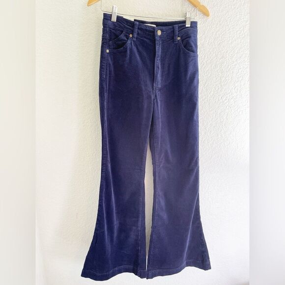 ROLLA'S Eastcoast flare corduroy in Navy. Boho 70’s inspired bell bottoms 27 NWT - Picture 4 of 11